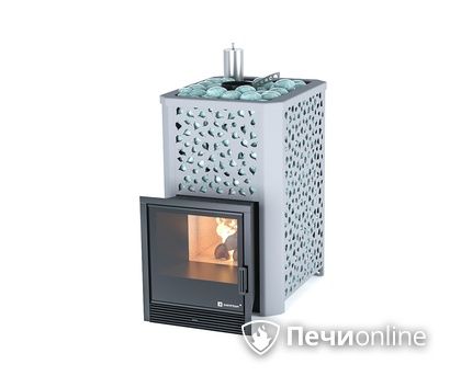 Дровяная печь-каменка ИзиСтим Ялта 15 (Березовый лист), AISI 321 в Астане